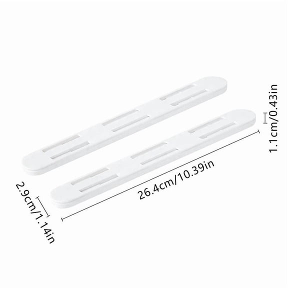 2Pcs/Set White Slides Drawer Sliding Rails Bin Tracks For Kitchen Bedroom Closet Pullout Track Basket Pull Rail