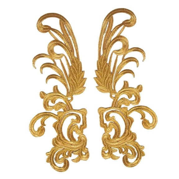 2Pcs Sewing Craft Decoration 3D DIY Embroidered Appliques