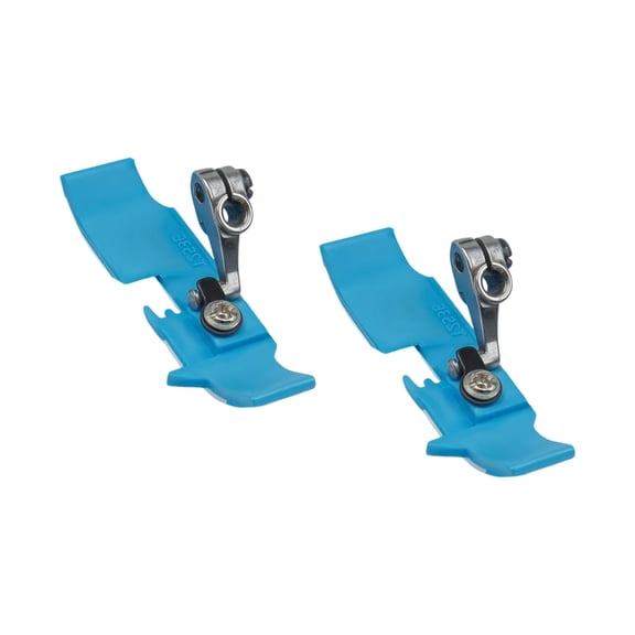 2Pcs Sewing Machine Overlock Presser Foot Multipurpose 4 Thread Steel Sergers