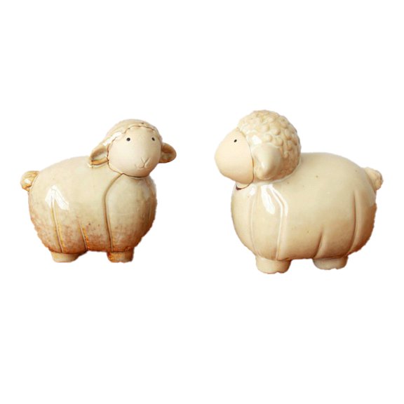 2Pcs Sheep Decor, Indoor Outdoor Decors, Decor for Shelves,Art Decoration in Home Patio Lawn Yard Garden Bedroom Living Room, for Mom Grandma Women Gift for Day,White