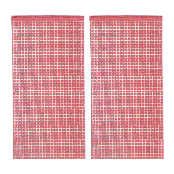 2Pcs Shiny Metallic Tinsel Foil Fringe Curtains Photo Booth Props for Engagement Bridal Shower Bachelorette Baby Shower Birthday Holiday Celebration Party Decorations