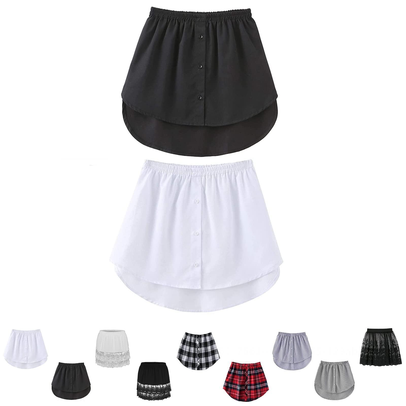 2Pcs Shirt Extender for Women, Shirt Extender for Leggings Lace