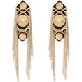 thumbnail image 1 of 2Pcs Shoulder Epaulettes Alloy Chain Tassel Epaulettes Gold Epaulet Fringe Shoulder Badge Detachable Shoulder Badge Epaulettes Shoulder with Pins for DIY Jacket Blazer Unifor DIYm, 1 of 6