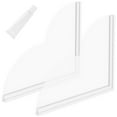 thumbnail image 1 of Tcwhniev 2Pcs Shower Water Guard for Bathtub Self-Adhesive Shower Water Blocker Reusable Acrylic Bathtub Edge Guard Shower Corner Guards with Solid for Bathroom Bathtub Kitchen, 1 of 8