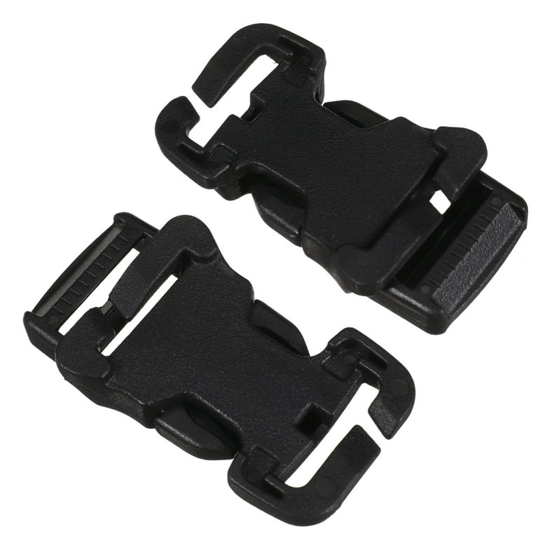 Eease 2Pcs Backpack Buckle Replacement Clip for Repairing Black