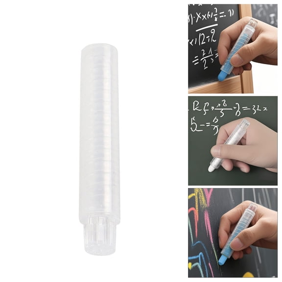 2Pcs Sidewalk Chalk Holder, Railroad Chalk Clip – Plastic Adjustable Holder for Teachers, Classroom