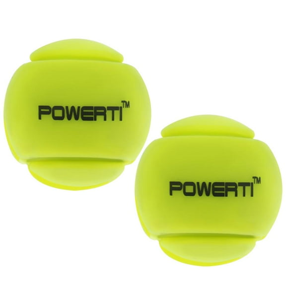 2Pcs Silicone Ball Vibration Dampeners Damper for Tennis Squash Rackets - Premium, Durable & High Elasticity - Great Tennis Gifts Yellow
