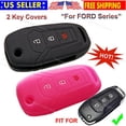 thumbnail image 1 of 2Pcs Silicone Cover Holder Protector Remote Control Smart Car Case for Ford Key, 1 of 4