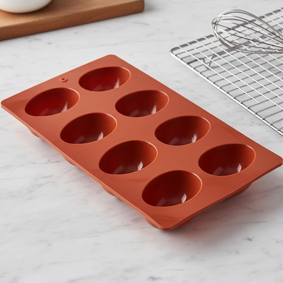 2Pcs Silicone Easter Egg Molds, Egg Shaped Cake Pop Mold for Making Chocolate Jello Candy