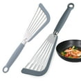 thumbnail image 1 of 2Pcs Silicone Fish Spatula For Nonstick Cookware, Slotted Spatula Turner with Heat Resistant Silicone Handle for Cooking, Frying Fish, Eggs, Steak - Grey, 1 of 7