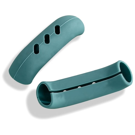 2Pcs Silicone Handle Holder Grip, Cast Iron Skillet Handle Covers Heat Resistant, Non Slip Pot Grip Handle Sleeve