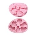 thumbnail image 1 of 2Pcs Silicone Handmade DIY Mold 3D Vehicle Molds for Chocolate Cookies Soap Baking Making, 1 of 5