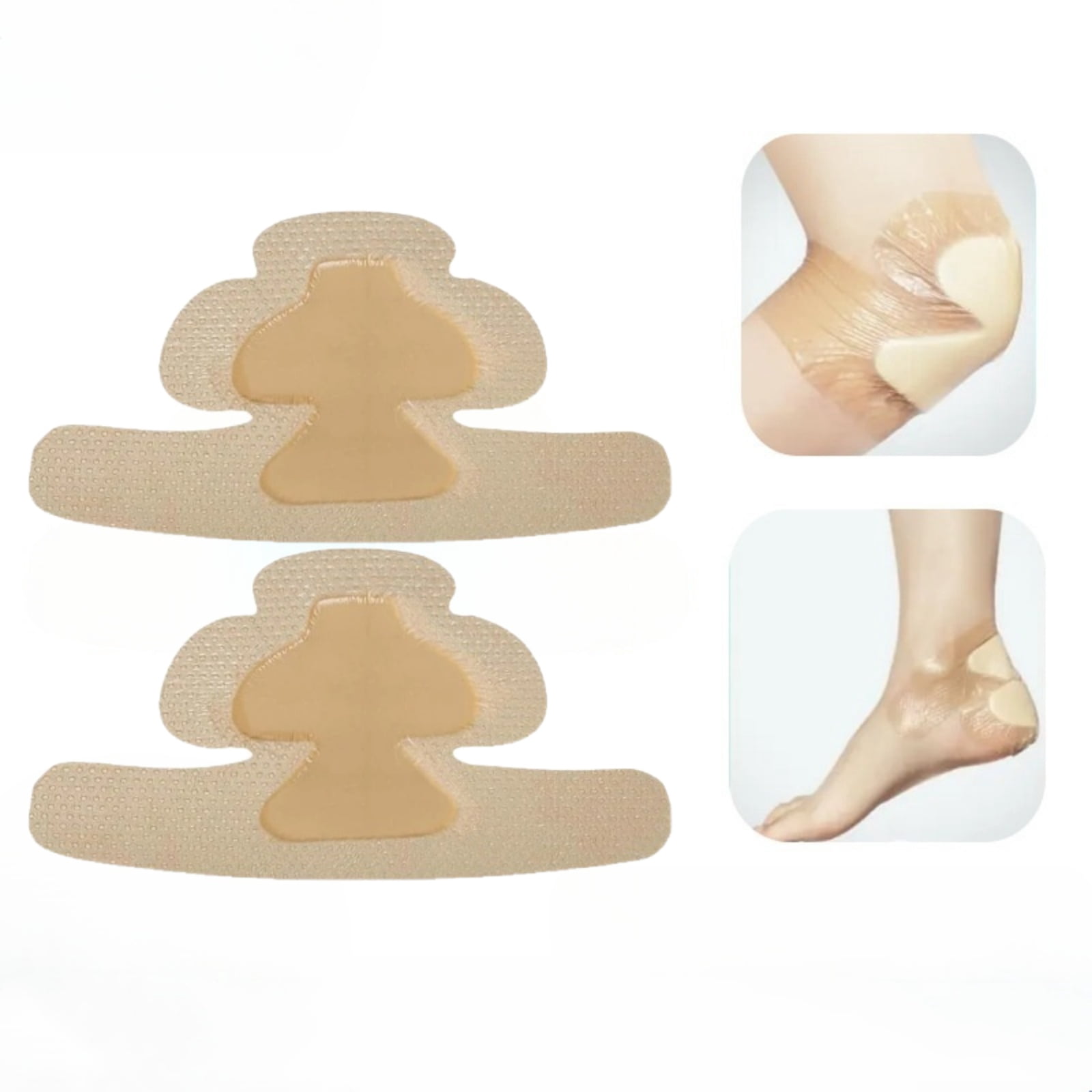 2Pcs Silicone Heel Foam Dressing Wounds Bandages, 5