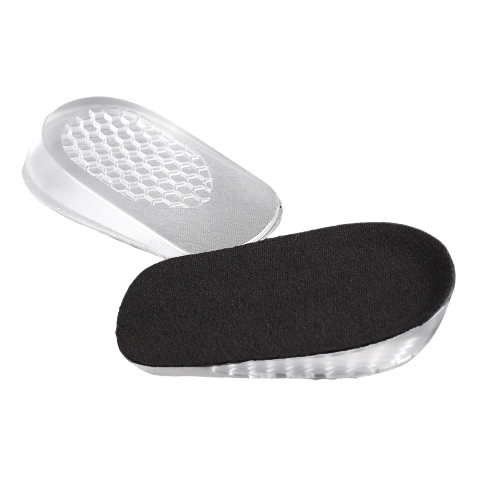 2Pcs Silicone Heel Spurs Insoles Transparent Gel Heel Pads Height ...