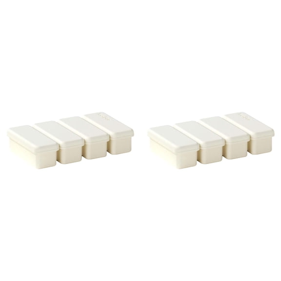 2Pcs Silicone Ice Cube Tray, Soup Cubes With Lid, Small Meal Prep Freezer Storage Containers For Food Juice Sauce Broth Dessert Kitchen