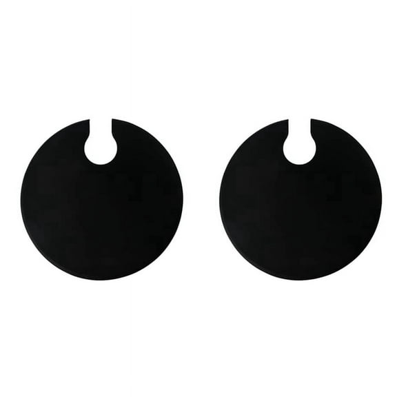 2Pcs Silicone Lids - Fits Up to 10.5Inch Stock Pots - Compatible for Sous Vide Precision Cookers Black