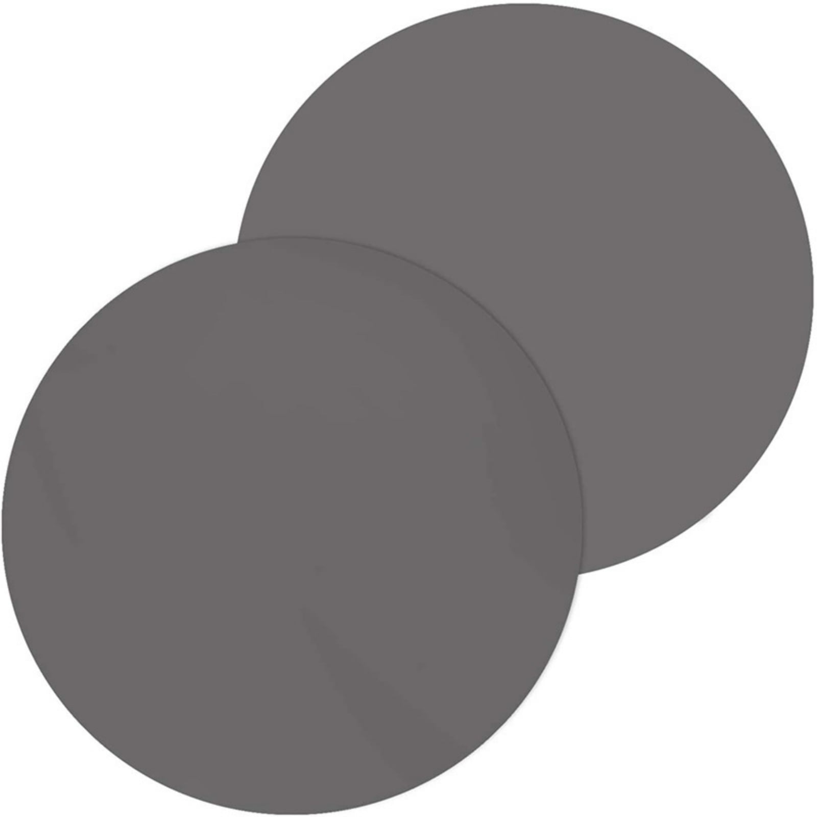2Pcs Silicone Microwave Multi-Mat, 12" Non-Stick Heat Resistant Oven Mat Microwave Trivet Mat (Grey)