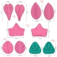 thumbnail image 1 of 2Pcs Silicone Mold Flower Leaf Clay Making Mold Double Side Leaf Mold for Fondant Cake Decor, 1 of 6