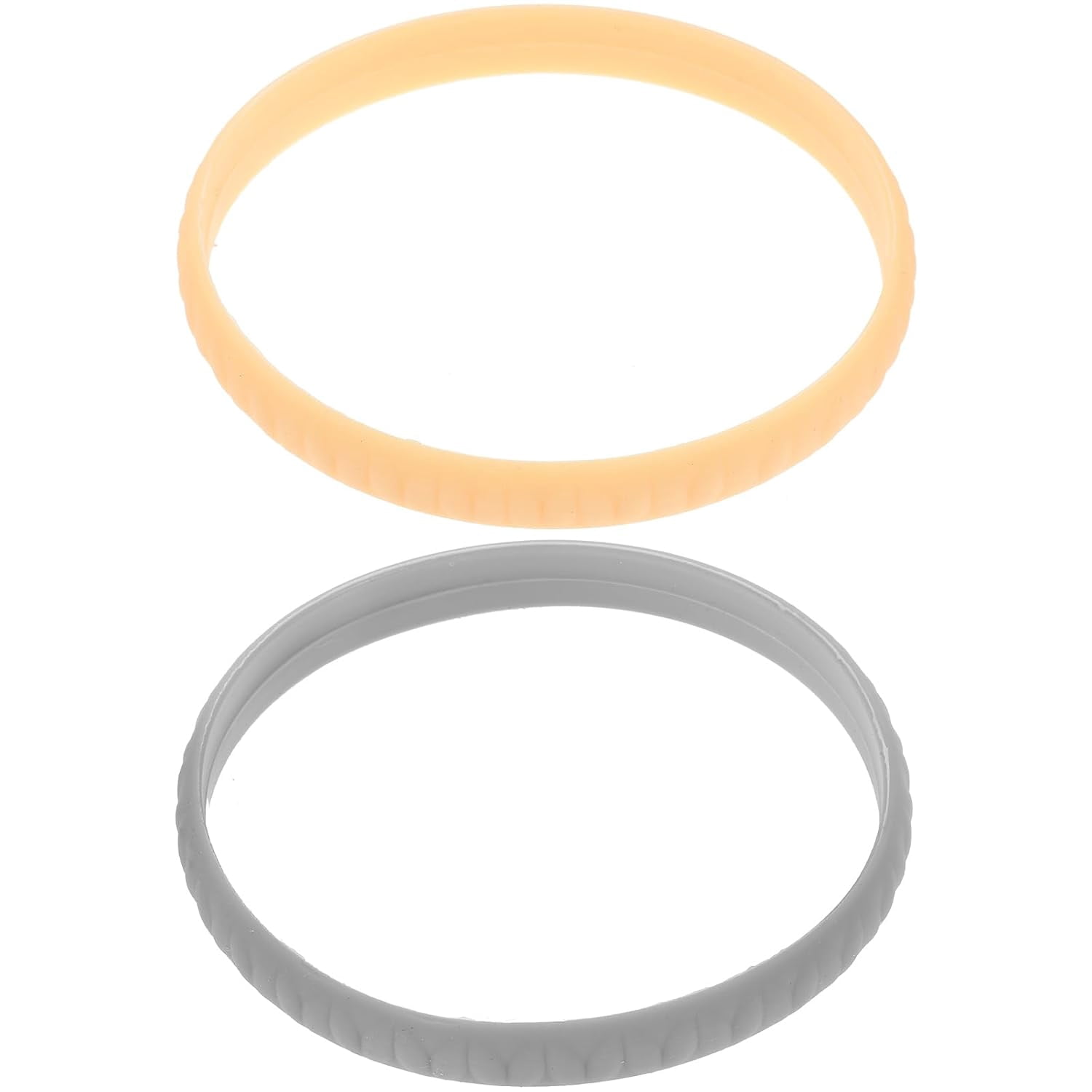Adjustable Silicone Knee Patella Band - 2 Pack For Basketball, Running, Fitness (Skin Color)