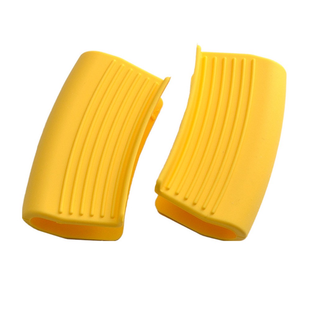2Pcs Silicone Pot Handle Grip Heat Resistant Cookware Handle Covers