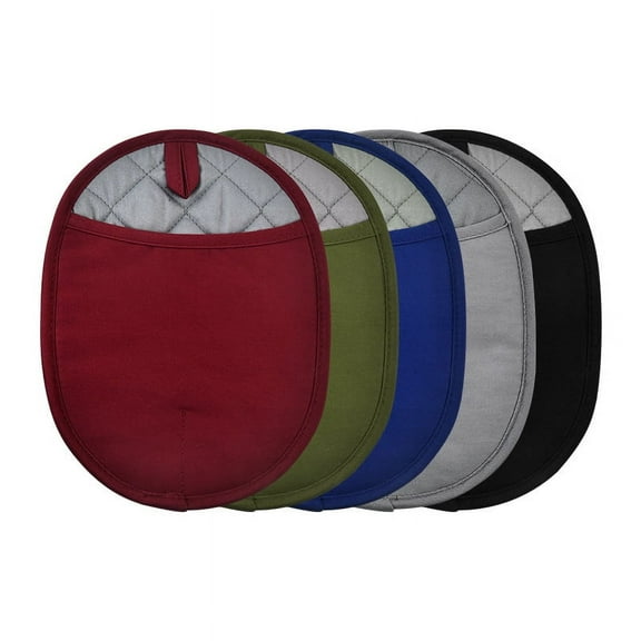 2Pcs Silicone Pot Holders with Pocket, Heat Resistant Oven Mitts and Non-Slip Ribbed Kitchen Hot Pads for Cooking and Baking, Quilted Lining, Green