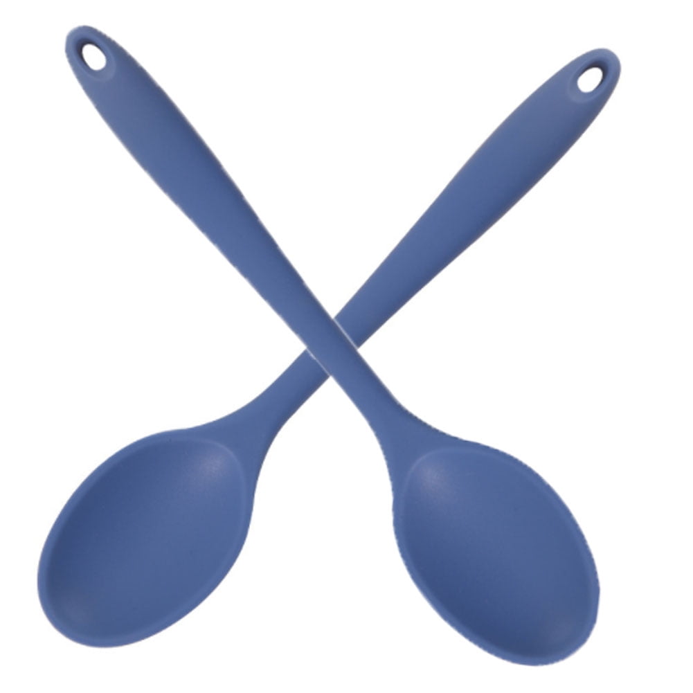 2Pcs Silicone Spoon for Cooking - 10.6inch Dishwasher Safe Mixing Spoon for Baking - Rubber Spoon with Heat Resistance up to 480°F - Hygienic Mixing 2Pcs Silicone Spoon for Cooking - 10.6inch Dishwasher Safe Mixing Spoon for Baking - Rubber Spoon with Heat Resistance up to 480°F - Hygienic Mixing