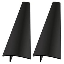 2Pcs Silicone Stove Gaps Covers, Heat Resistant Flexible Filler Oven Side Guard, Black