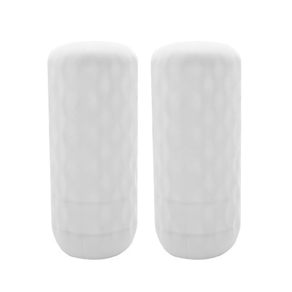 2Pcs Silicone Travel Bottle Covers Elastic Reusable Bottle Cap Protectors Leak Proof Sleeves For Travel Camping Containers(White-7.5Cm)