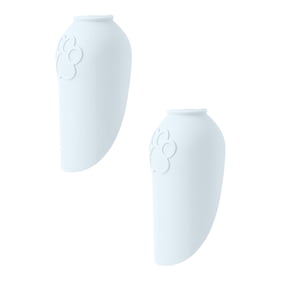 2Pcs Silicone Water Bottle Adapter Cat Travel Water Dispenser Cap Leak Proof Portable Water Bowl For Outdoor Walking Hiking Suitable For Water Bottles Pet Supplies Light Blue 5.9"