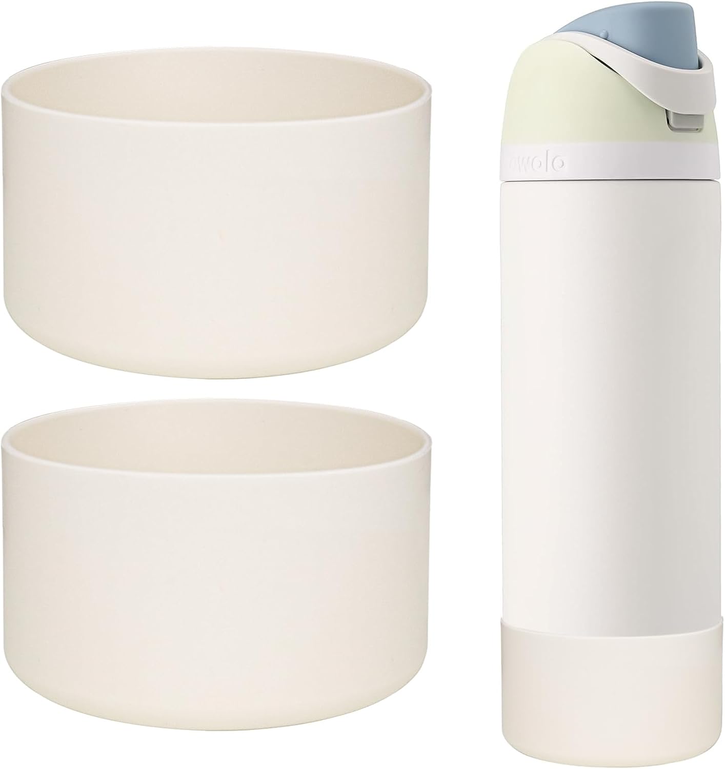 HEYSKAY 2 Fondi In Silicone Per Borraccia Owala Twist, FreeSip, Flip - Antiscivolo, Protezione Antiurto, Senza BPA