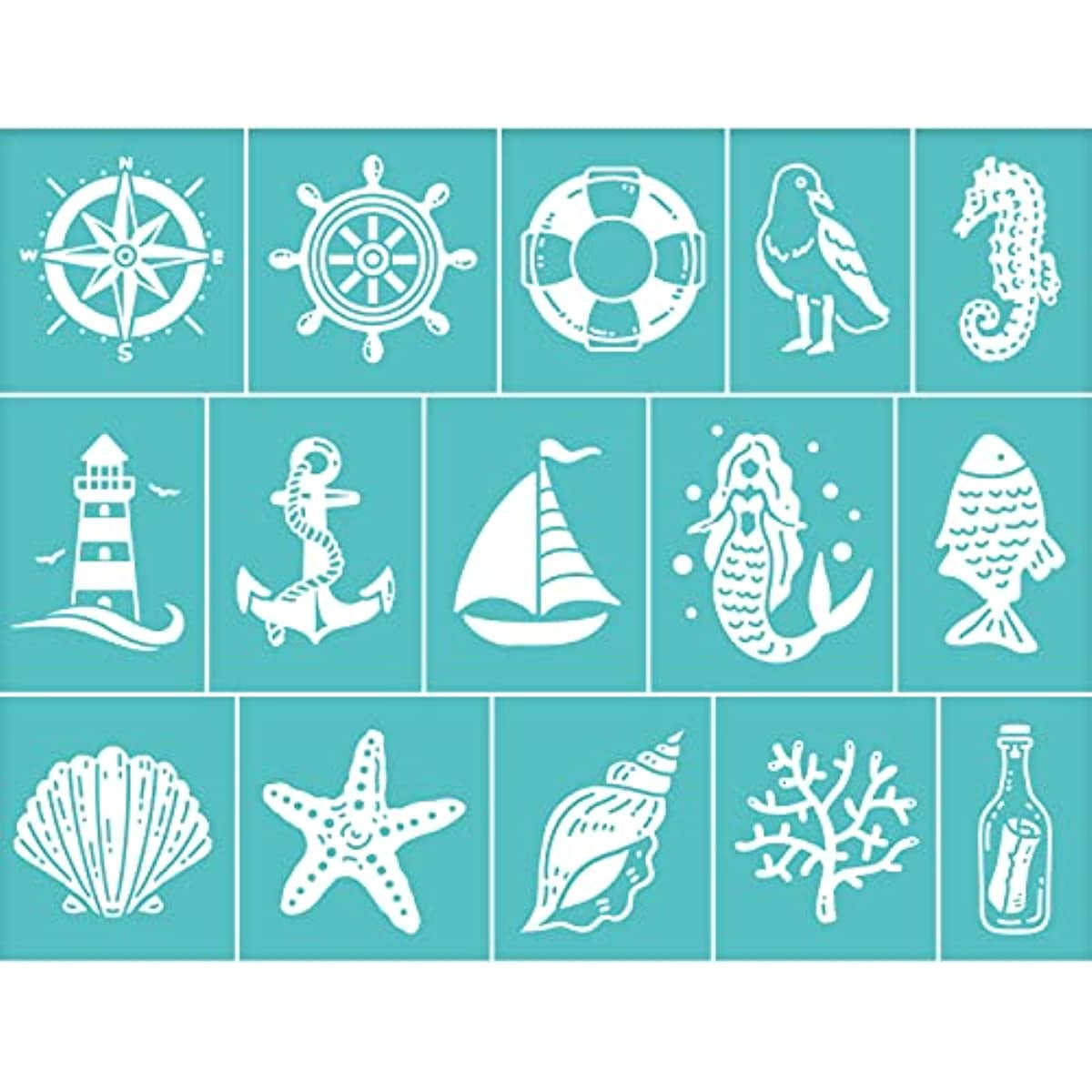 2Pcs Ocean Themed Self-Adhesive Silk Screen Stencils for Painting/DIY, High-Quality Nylon - Walmart.com 2pcs-ocean-themed-self-adhesive-silk-screen-stencils-for-painting-diy-high-quality-nylon-walmart-com