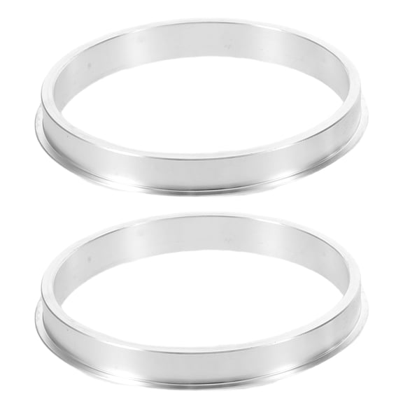 2Pcs Silver Aluminum Cup Sealer Ring for Home Use with Accurate Alignment and Reliable Sealing