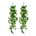 thumbnail image 1 of 2Pcs Simulation Green Plant Artificial Green Vine Fake Grape Leaf for Decoration, 1 of 9