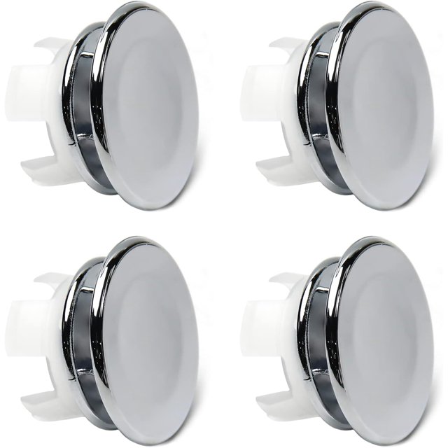 2Pcs Sink Basin Trim Overflow Cover ABS Plastic kitchen Sink Cap Hole