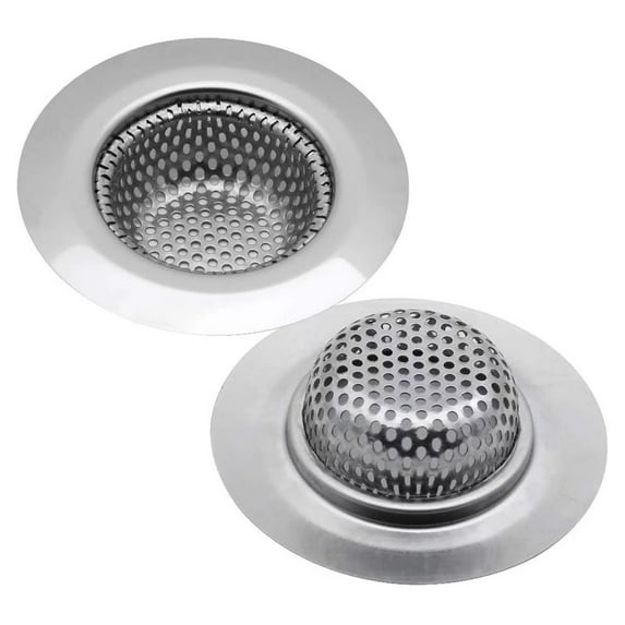 2Pcs Sink Filter 2 Pack Kitchen Sink Strainer Stainless Steel Drain Cover Anti Clogging Mesh Drain Strainer for Kitchen Sinks Drain Strainers, Dusknt White Towel Clearance Sale! 2X Sink Strainers