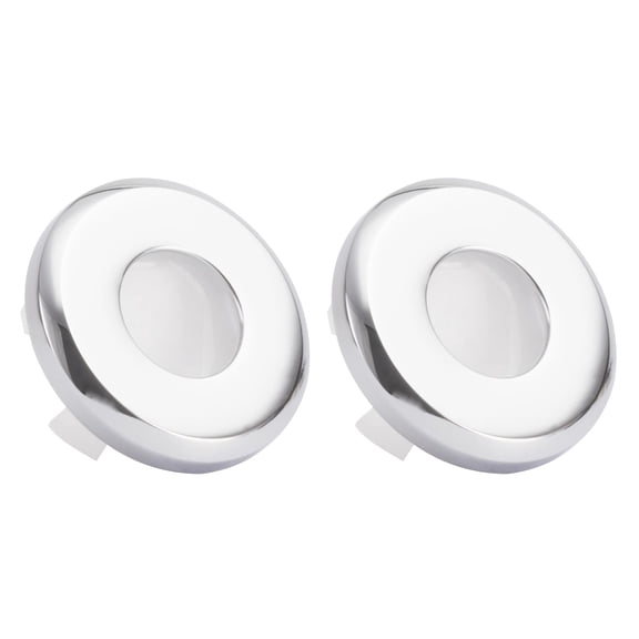2Pcs Sink Hole Cover Trim Rings Hole Cap Kitchen Bathroom Wash Basin Round Drain Rings Plug