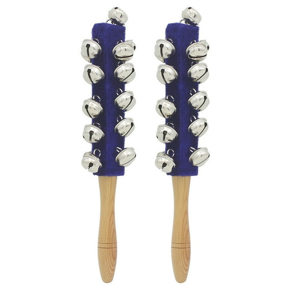 2Pcs Sleigh Bells Christmas Musical Bells Musical Percussion Hand Sleigh Bells 21 Bells Percussion Instruments Enduring