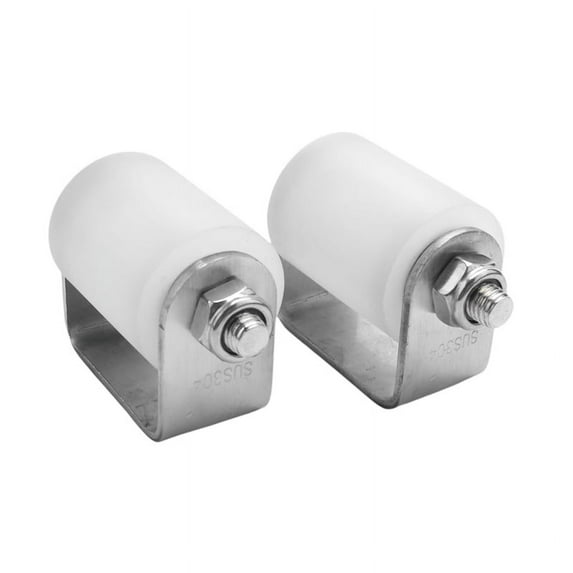 2Pcs Slide Gate Guide Roller 3 Inches Hard Nylon Sliding Rolling Gates Guider Heavy Duty Ball Bearing Side Roller