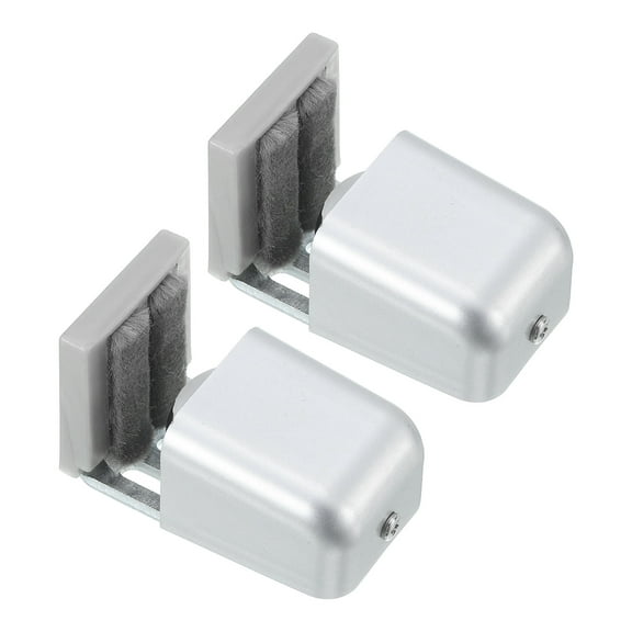 2Pcs Sliding Barn Door Floor Guide, 10-35mm Adjustable Stay Roller with Felt Pad