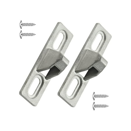2Pcs Sliding Door Hardware Set Adjustable Base Glass Door Lock Replacement
