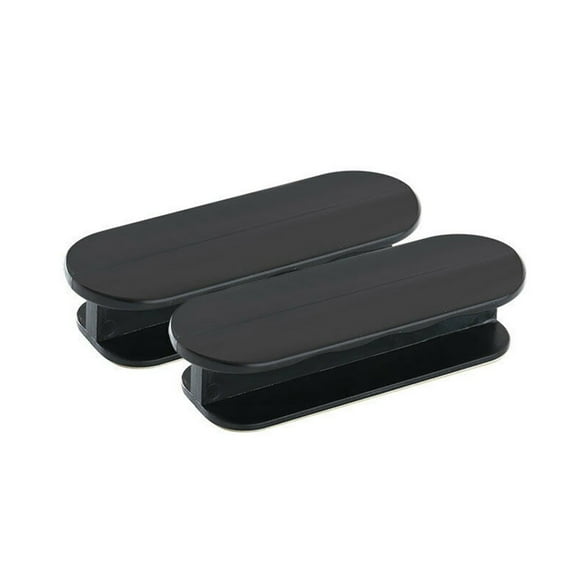 2Pcs Sliding Door Pull Sash Handle Cupboard Cabinet Kitchen Drawer Knobs Black Smile Home