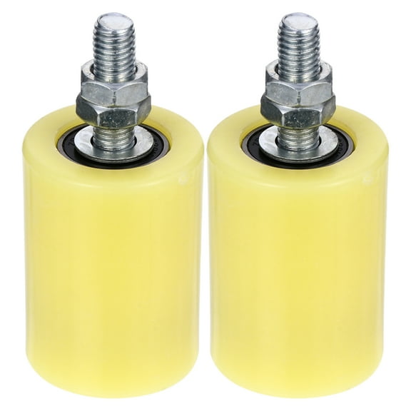2Pcs Sliding Gate Guide Rollers Heavy Duty Rail Gate Rollers Gate Support Guide Rollers Nylon Wheels