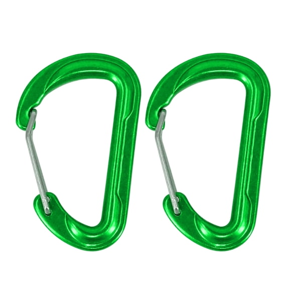 2Pcs Small Carabiner Clip Aluminum Alloys Spring Snaps Hook Outdoor Camping D Shaped Clip Hook