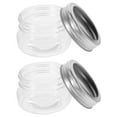thumbnail image 1 of 2Pcs Small Glass Jars Mini Mason Jar Wide Mouth Small Jam Honey Container Jars, 1 of 1