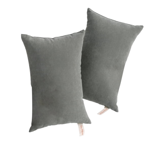 2Pcs Small Pillow, 11" X 7" Mini Decorative Throw Pillows, Microfiber Travel Neck Pillows, Lumbar Support Cushions, Memory Foam Mini Pillow for Sofa, Car, Office Sleeping, Tiny Cushion for Pet, Dogs