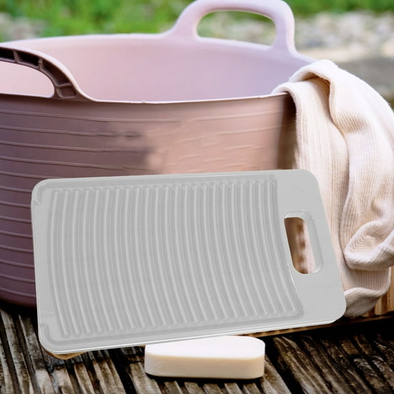 Alasum Antislip Grey PP Washboard, Compact Design, Versatile, Durable, 2Pcs for Home