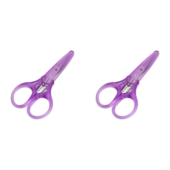 2Pcs Small Stainless Steel Sharp Scissors Fine Detail Craft Scissors Metal Paper Cutting Scissors Mini Sewing Scissors Straight Fine Tip Scissors With Protective Cover