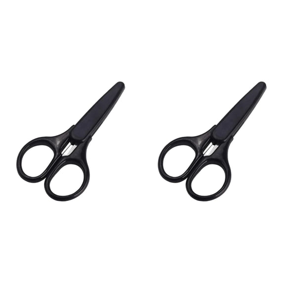 2Pcs Small Stainless Steel Sharp Scissors Fine Detail Craft Scissors Metal Paper Cutting Scissors Mini Sewing Scissors Straight Fine Tip Scissors With Protective Cover