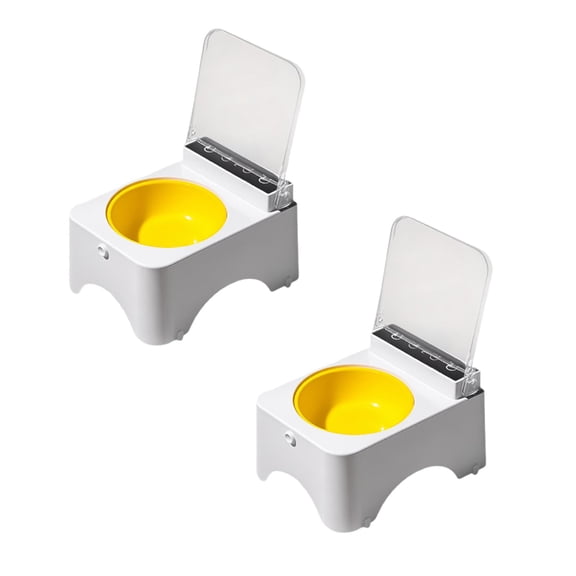 2Pcs Smart Feeder with Infrared Sensor Automatic Lid Cat & Bowl Food Dispenser Cat & Dog Bowls Happy 2026!
