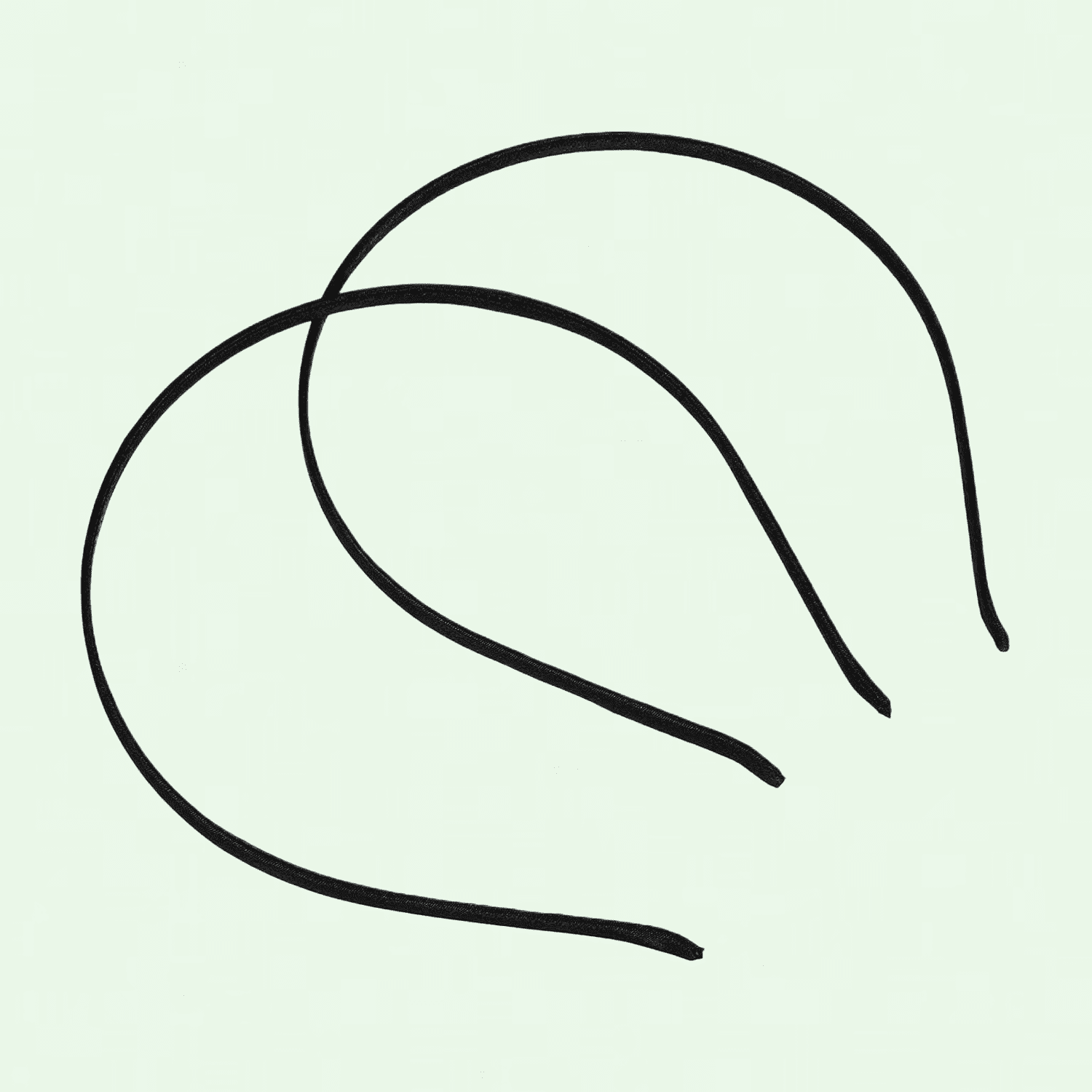 2Pcs Smooth Metal Headbands, 5mm Blank Hair Band DIY Craft Frame, Thin Headdress for Men and Women